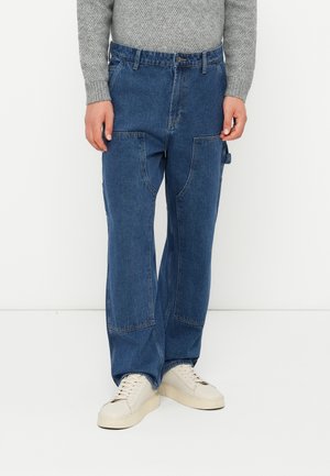 ONSFADE LOOSE CARPENTER - Tømrerbukser - dark blue denim