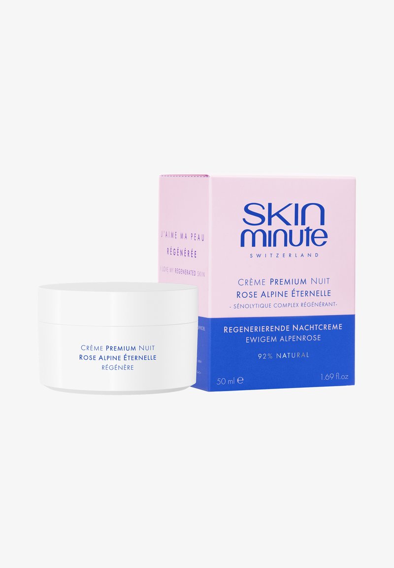 Skin Minute Switzerland - CRÈME PREMIUM NUIT - Soin de nuit - blanc/rose/bleu, Agrandir