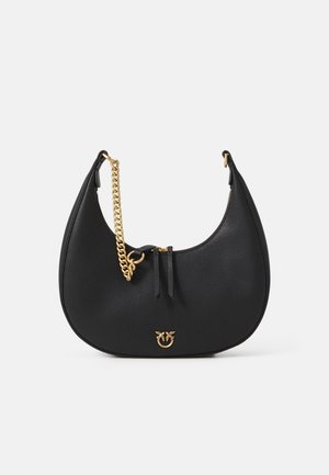 BRIOCHE HOBO CLASSIC - Torba čez telo - nero/antique gold-coloured