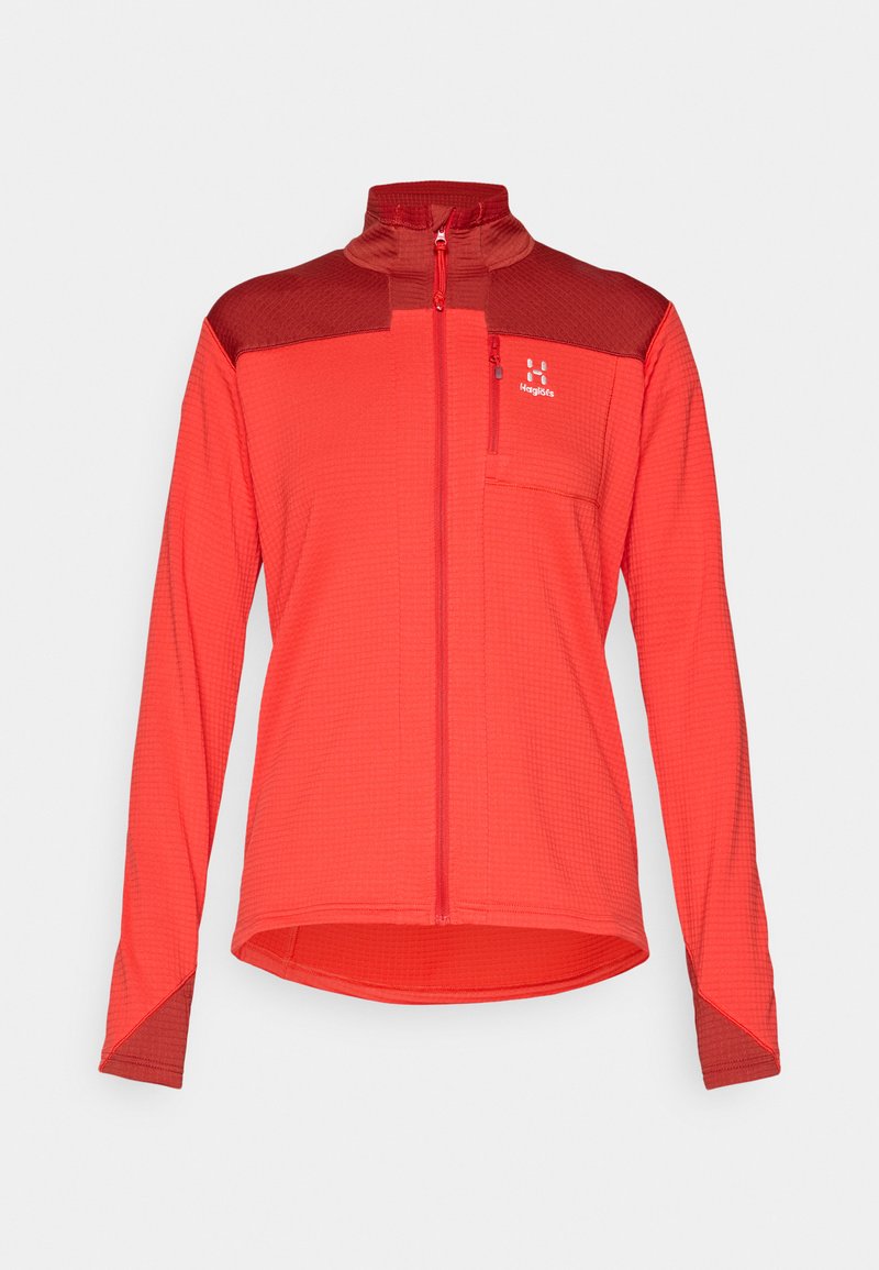 Haglöfs Sweater met rits rood Haglöfs Sweater met rits rood