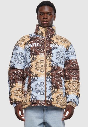 CORDUROY PUFFER - Veste d'hiver - light blue multicolor