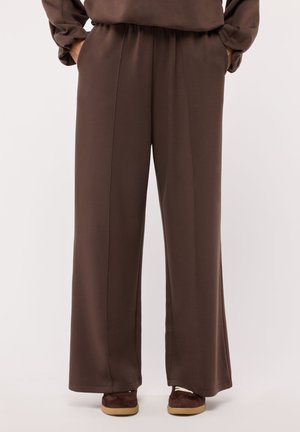Terranova, PANTALONE GINNICO LUNGO TINTA UNITA - Pantaloni sportivi - cioccolato