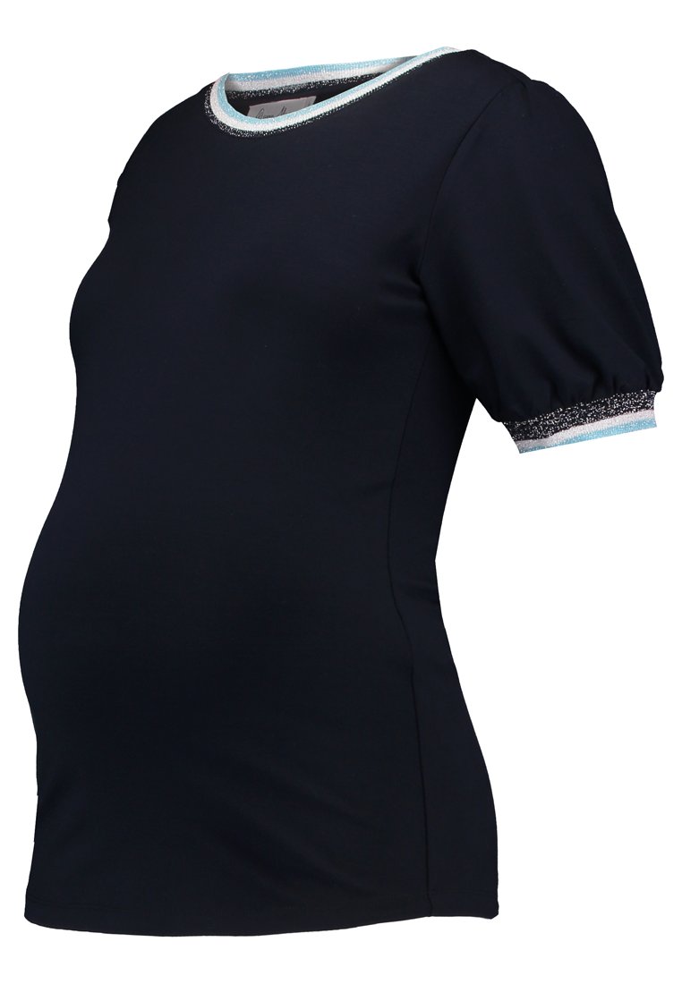 Queen Mum T-shirt print blauw