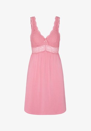 Hunkemöller, HUNKEMÖLLER NORA LACE SLIP DRESS - Nachtjapon - pink