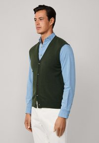 Hackett London Strukirani kaput - duck green