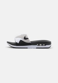Nike Sportswear - AIR MAX 1 SLIDE UNISEX - Mules - white/black/light neutral grey Thumbnail Image 1