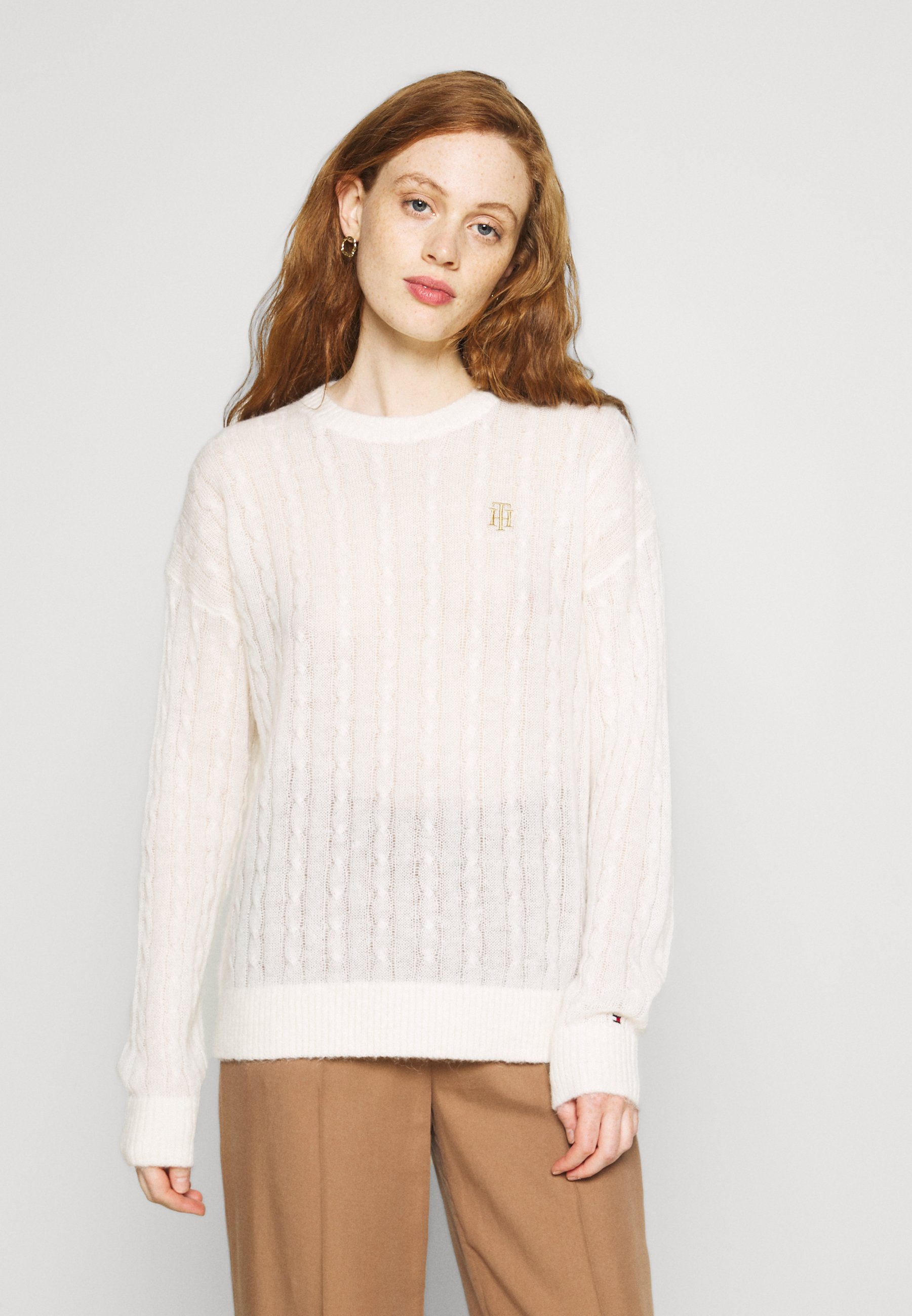 tommy hilfiger off the shoulder sweater