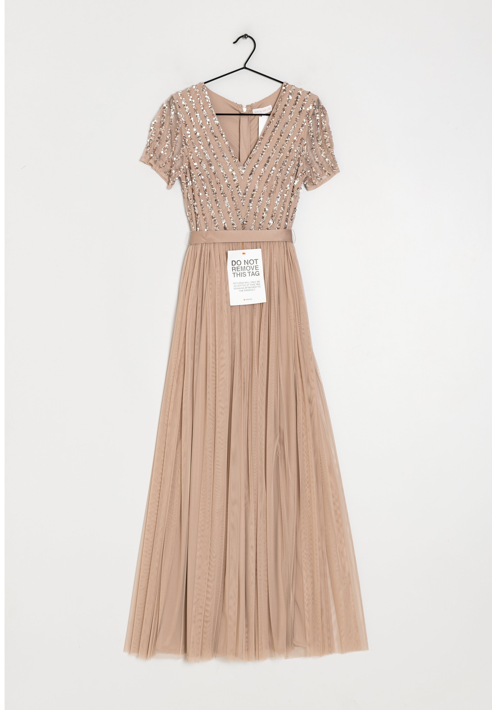 Maya Deluxe Robe de soirée beige (Seconde main) - Main Image