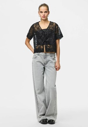 PLUUSE BINDUNGSVERSCHLUSS - Bluse - black