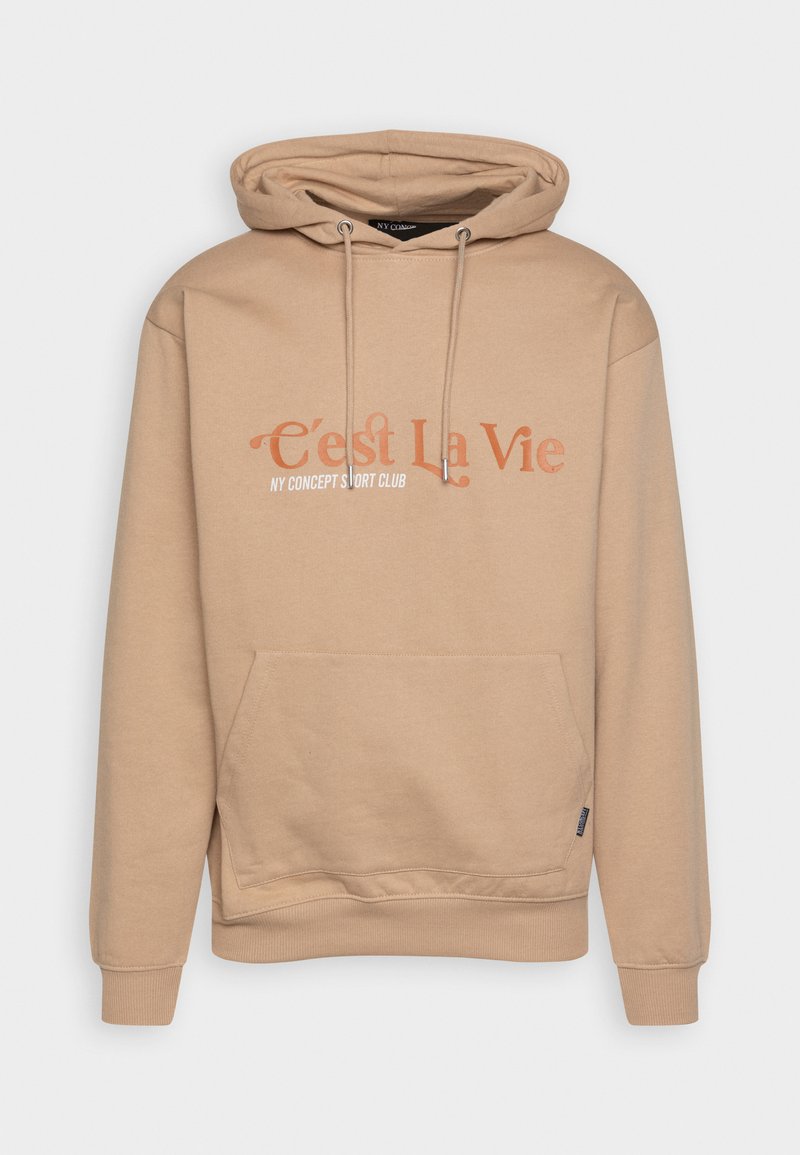 NY CONCEPT C'EST LA VIE HOOD UNISEX - Sweatshirt - beige - Zalando.de