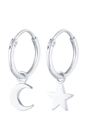 Elli STAR MOON ASTRO LOOK - Ohrringe - silver-coloured