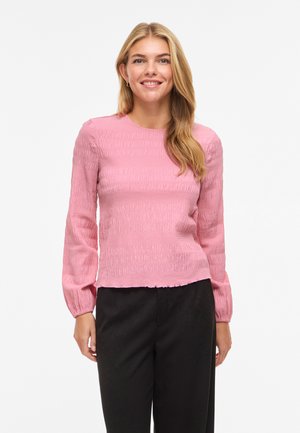 VILA VIVILJA O NECK - Blouse - aurora pink