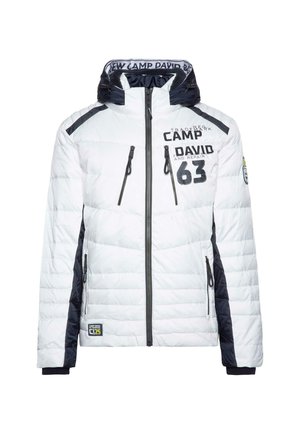 Camp David, CAMP DAVID STEPPJACKE IM COLOUR DESIGN MIT LOGO ARTWORKS - Gewatteerde jas - kitt
