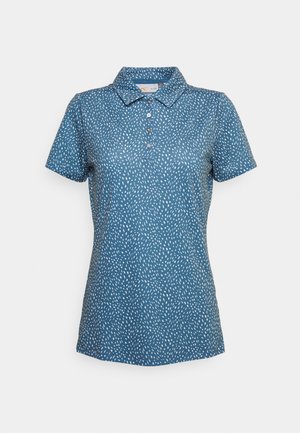 WOMEN ENYA PRINTED - Polo shirt - steel blue/bone white