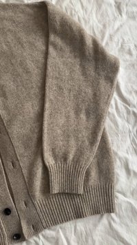 Massimo Dutti V-NECK 01125233 - Gilet - beige