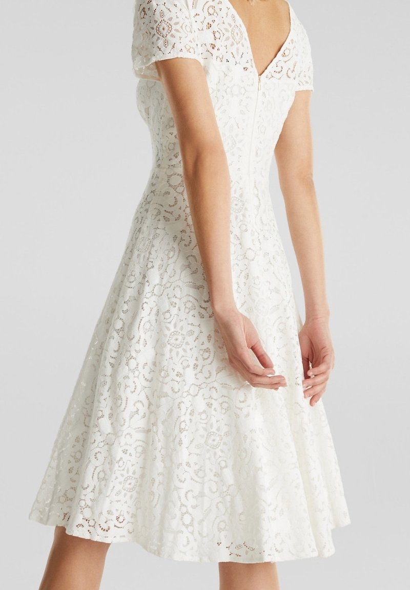 Esprit Collection Cocktail dress / Party dress - white - (Pre-owned) -  Zalando