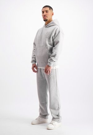 RIPPED MONOGRAM  - Hoodie - melange grey