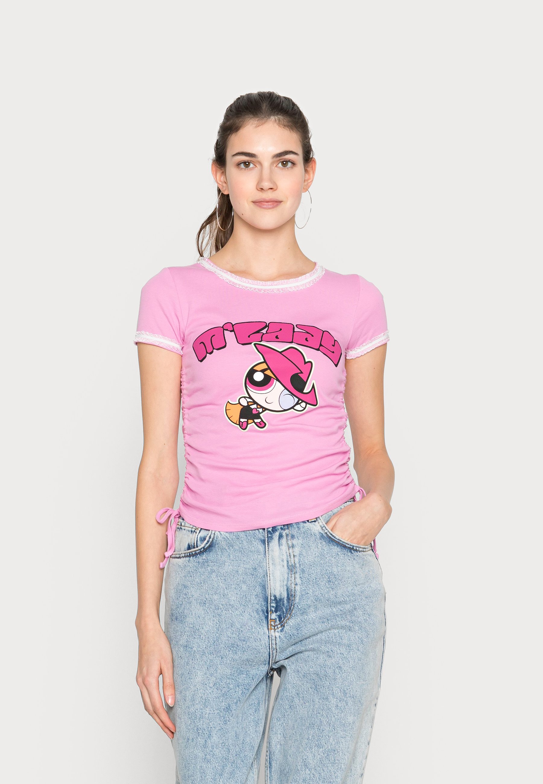 NEW girl ORDER M LADY BLOSSOM - Marškinėliai su spaudiniu - pink/rožinė -  Zalando.lt