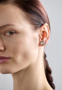 PETRA EARRINGS - Øredobber - gold-coloured/white