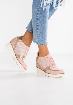 Kotníková obuv na vysokém podpatku - light pink