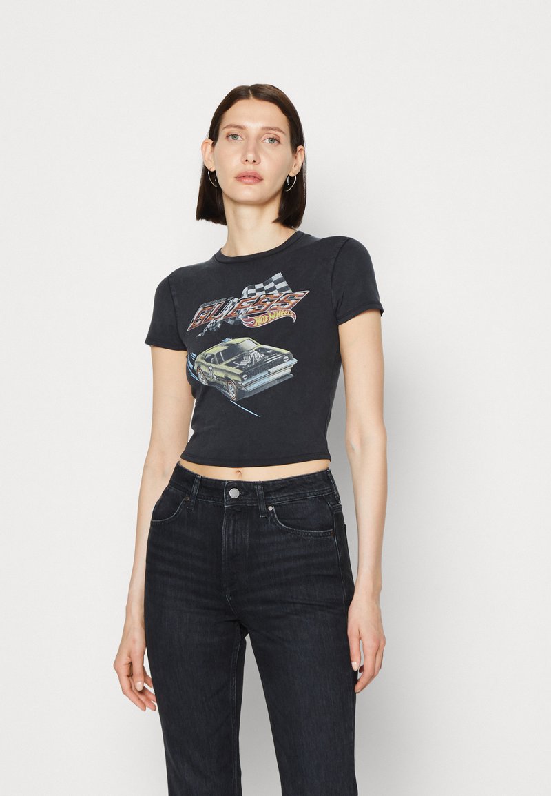 Vintage Guess pink logo baby tee main image 0