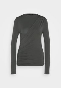 Pikkade varrukatega topp - dark grey