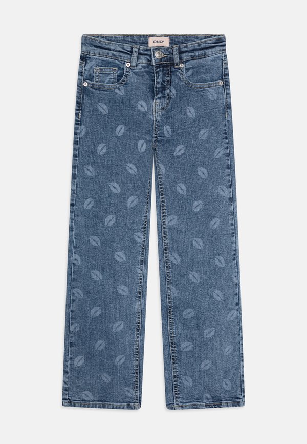 KOGJUICY WIDE LEG PRINT - Straight leg jeans