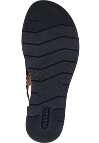 Remonte Sandali con zeppa - schwarz