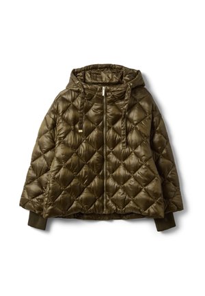 Stefanel, JACKET WITH ZIP AND HOOD, OVERSIZED FIT.. - Giacca invernale - army green