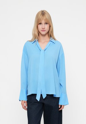 VIYANA V NECK BOW TIE - Μπλούζα - light blue