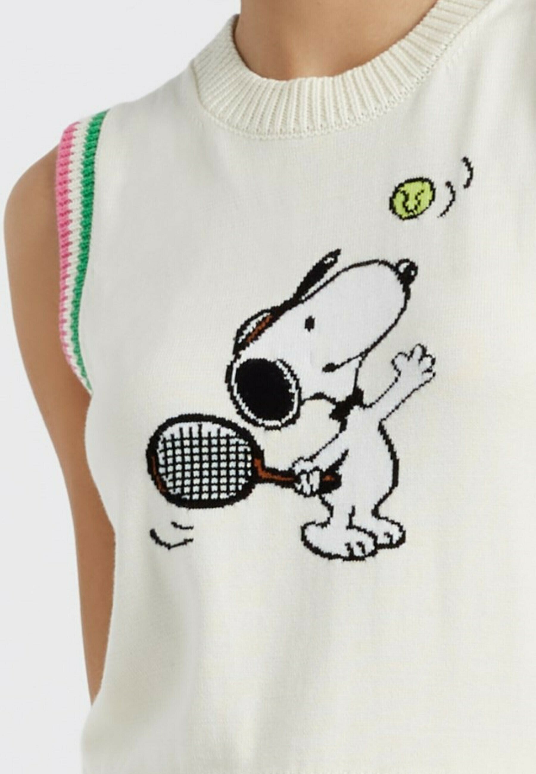 売れ筋商品|||チンティアンドパーカー カットソー トップス レディース Women's Cotton Peanuts Racquet Club Tank Cream CHINTI & PARKER PEANUTS RACQUET CLUB TANK - Top - cream