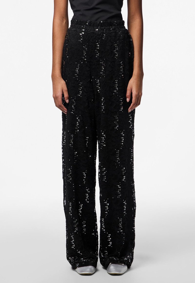 Pieces PCROXY   - Trousers - black