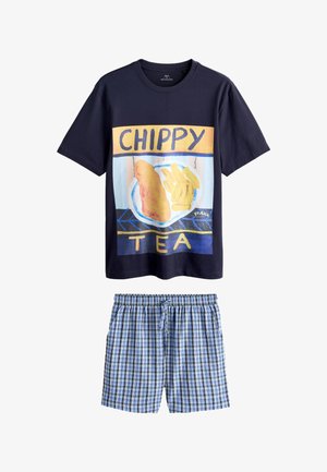 Next, REGULAR FIT - FRANKIE THORP SHORT SLEEVE SET - Nachtwäsche Set - navy blue