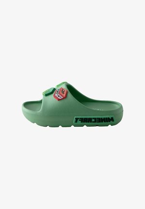 REGULAR FIT - MINECRAFT - Ciabatte da mare - green