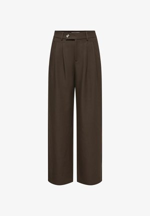 ONLY, WIDE-LEG TROUSERS ONLMILES WIDE LEG FIT WIDE-LEG TROUSERS - Pantalon classique - coffee bean