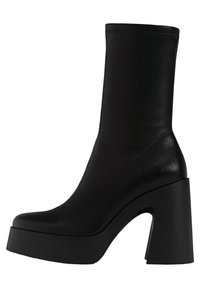 Stradivarius High heeled ankle boots - black