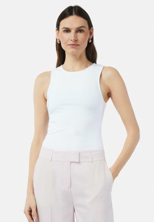 TANK IM SLIM FIT - Top - weiß