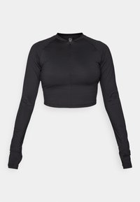 ONPSEE CROP TOP - Top dugih rukava - black