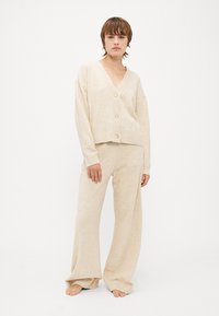 Tommy Hilfiger CARDIGAN - Pidžaama ülemine osa - heathered oat