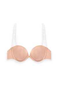 CLEAR BACK - Liemenėlė su daugiafunkcėmis petnešėlėmis / be petnešėlių - beige