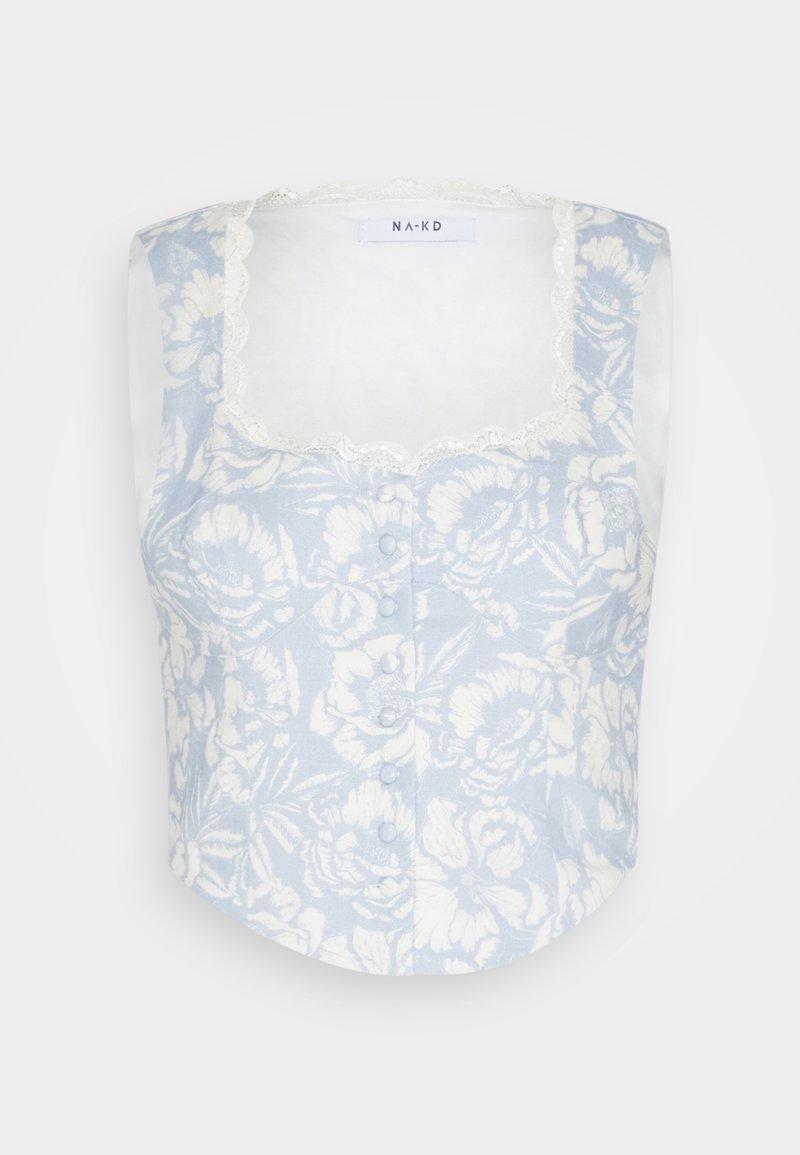 NA-KD Blouse lichtblauw