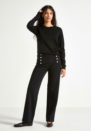 WITH SHORTER LEGS  - Tygbyxor - black