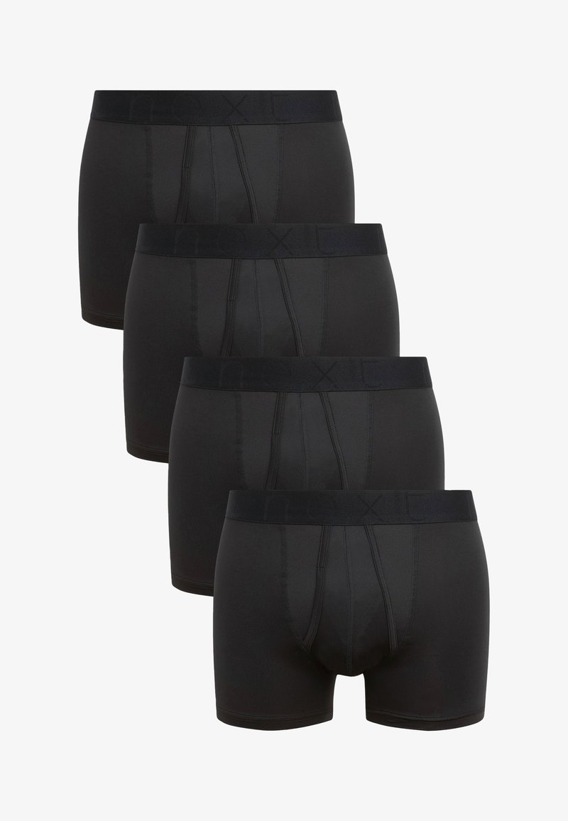 Zwarte boxershorts in een verpakking van vier. Gemaakt van zacht, elastisch materiaal met een brede tailleband met een subtiele logo. De pasvorm is snug en ondersteunend.