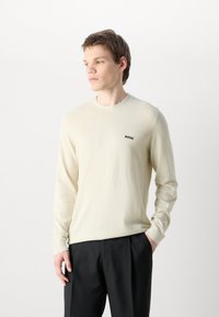 BOSS MOMENTUM LITE - Džemperis - light beige
