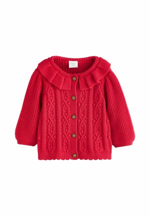 REGULAR FIT - FRILL COLLAR - Kofta - red