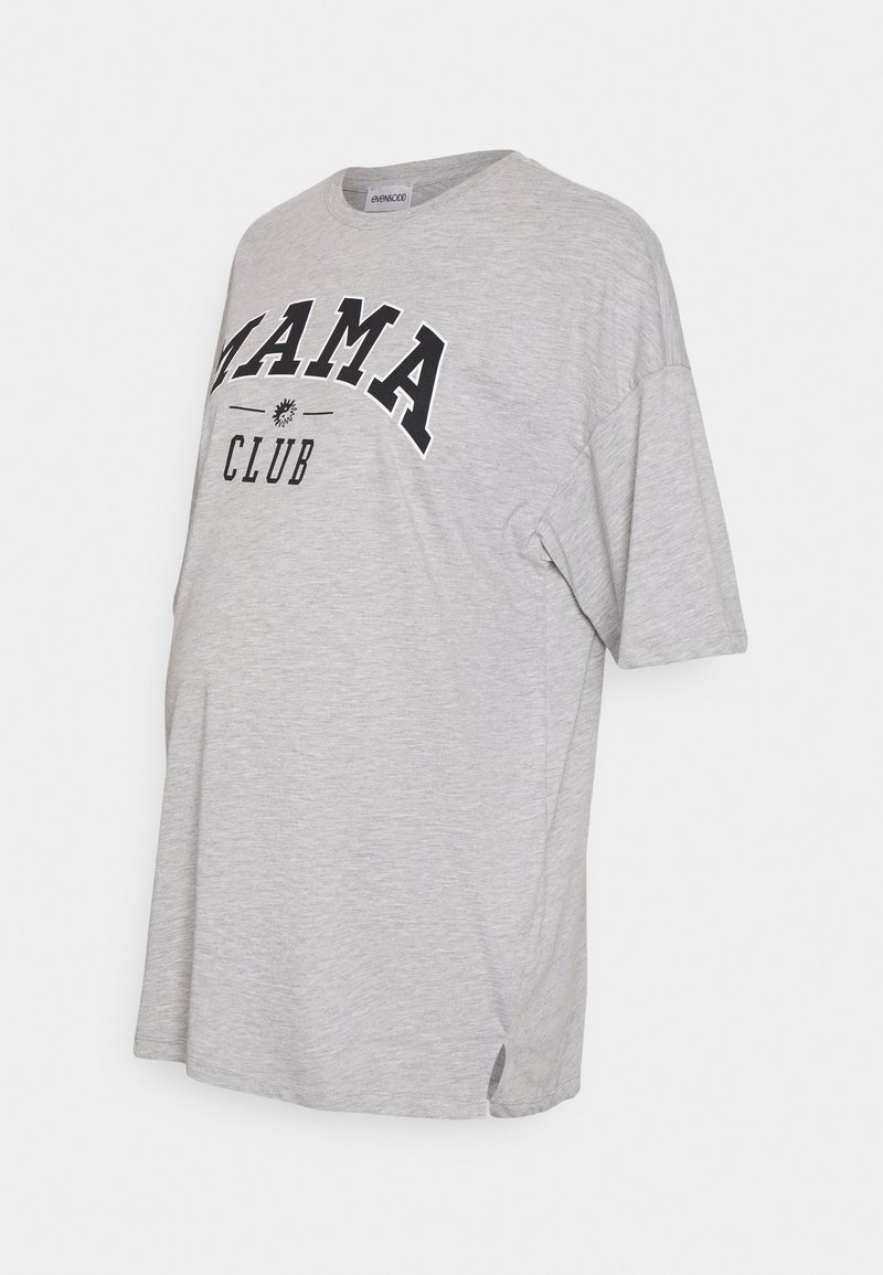 Even&Odd Maternity T-shirt estampada - light grey