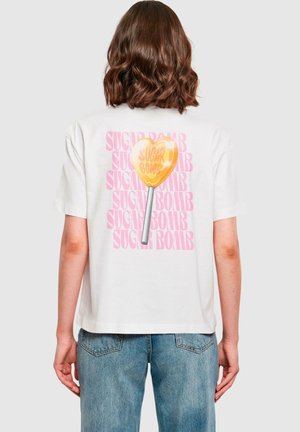 Mister Tee SUGAR BOMB - Print T-shirt - white