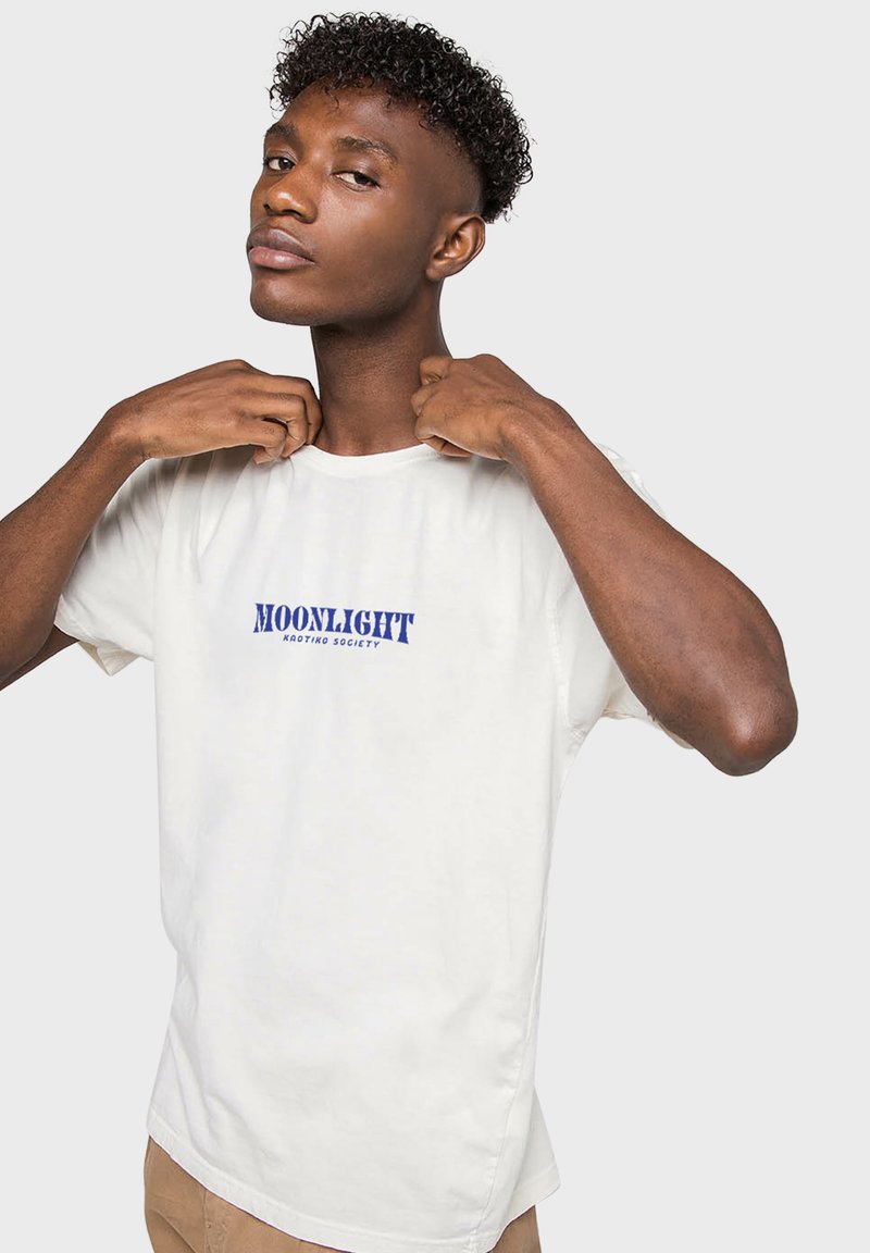 Kaotiko T-shirt print beige