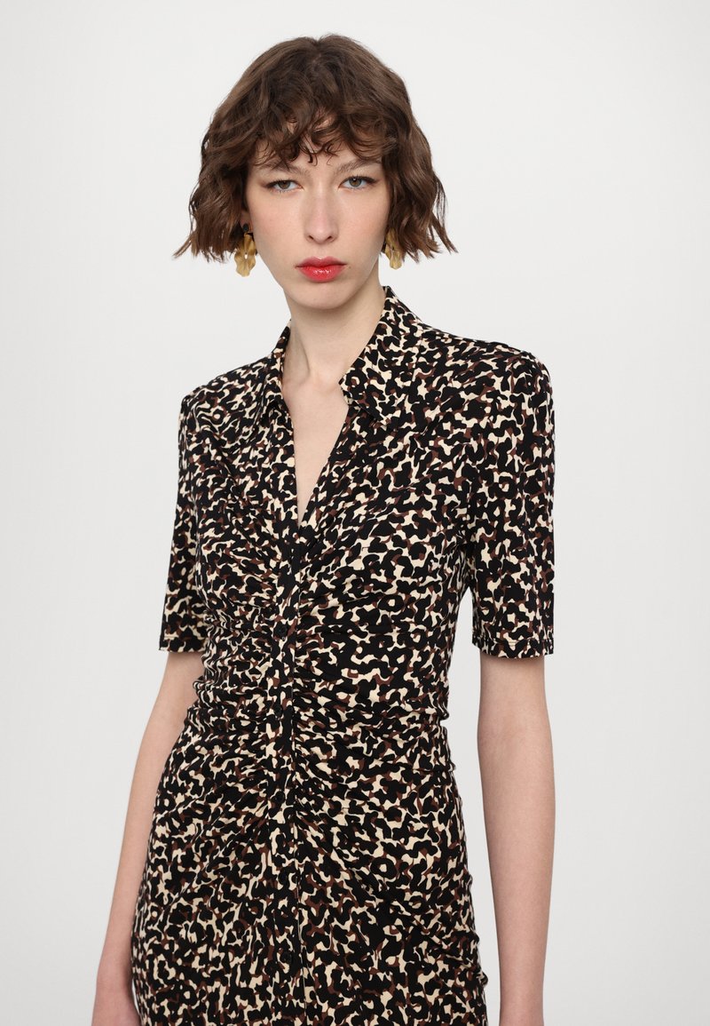 Robe Diane Von Furstenberg Imprimé Zèbre Noir Et Blanc - Taille L - Neuf Avec étiquettes (valeur 498$)