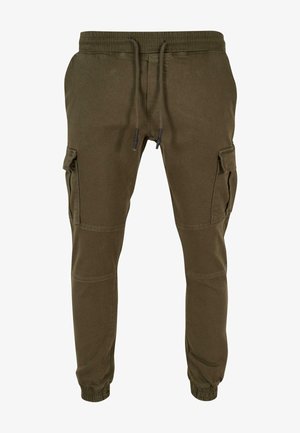 DEF LITRA ANTIFIT - Oldalzsebes nadrágok - olive